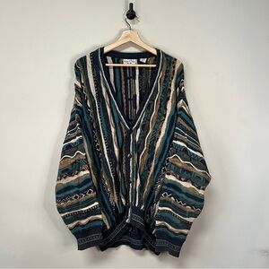 Vintage Coogi Style Knit Cardigan